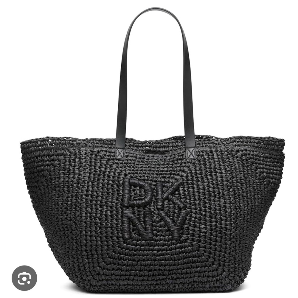 DKNY PALOMA WOVEN STRAW TOTE BAG